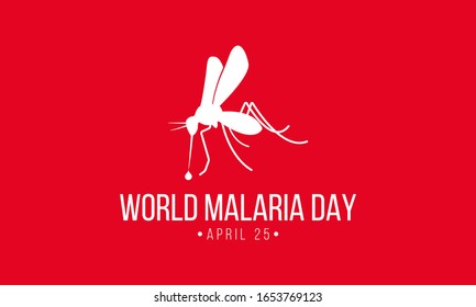Vector illustration on the theme of World Malaria Day observed on April 25th every year.