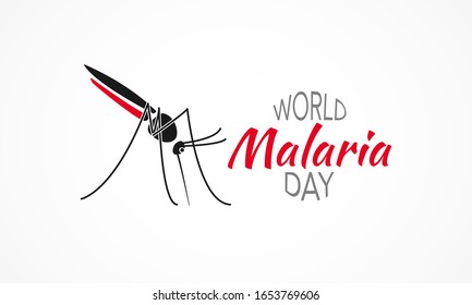Ilustración vectorial sobre el tema del Día Mundial de la Malaria que se celebra el 25 de abril de cada año.