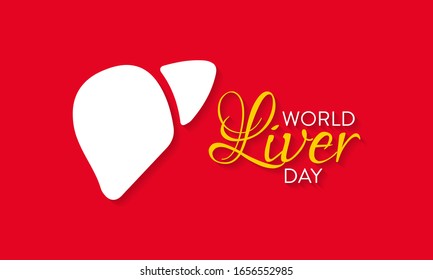 Vector illustration on the theme of World Liver Day observed on April 19th every year.