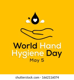 Vector Illustration On The Theme Of World Hand Hygiene Day Observed On May 5th Every Year.