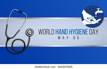 Vector illustration on the theme of World Hand Hygiene day observed on May 5th every year.