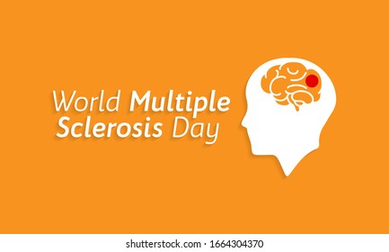 Vector illustration on the theme of world Multiple Sclerosis day observed every year in month of May