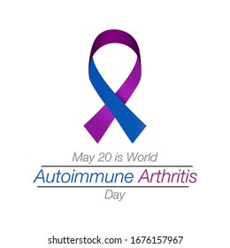 Vector illustration on the theme of World Autoimmune Arthritis day observed on May 20th every year.