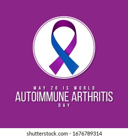 Vector illustration on the theme of World Autoimmune Arthritis day observed on May 20th every year.