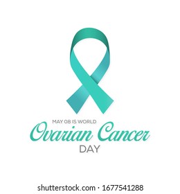 Vector illustration on the theme of World Ovarian Cancer day observed on May 8th every year worldwide.