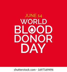 Ilustración vectorial sobre el tema del Día Mundial de los Donantes de Sangre que se celebra cada año el 14 de junio.