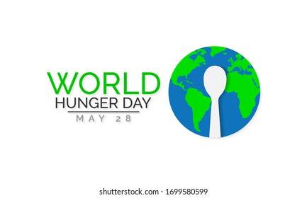 Vector illustration on the theme of World Hunger day observed each year during the month of May on 28th.