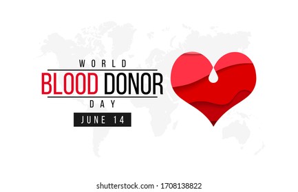 Vector illustration on the theme of World Blood Donor day observed each year on June 14th.