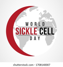 Vector illustration on the theme of World Sickle Cell day observed each year on June 19th worldwide.