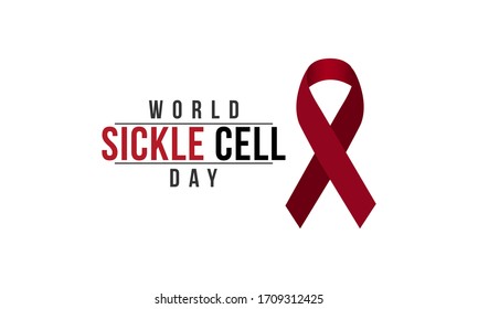 Vector illustration on the theme of World Sickle Cell day observed each year on June 19th worldwide.