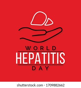 Vector illustration on the theme of World Hepatitis day observed each year on July 28th Worldwide.
