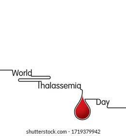 Vector illustration on the theme of world Thalassemia day