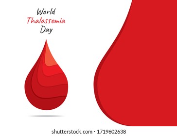 Ilustración vectorial sobre el tema del Día Mundial de la Talasemia