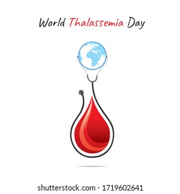 Vektorgrafik zum Thema Welt-Thalassemia-Tag