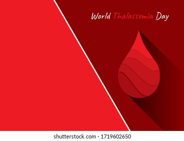 Ilustración vectorial sobre el tema del Día Mundial de la Talasemia