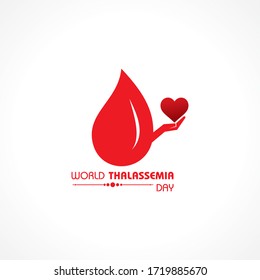 Vector illustration on the theme of world Thalassemia day observed on May 8th every year. Thalassemias are inherited blood disorders characterized by decreased hemoglobin production