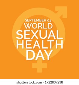 Vector illustration on the theme of World sexual health day observed each year on September 04th.