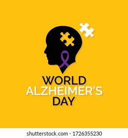 Vector illustration on the theme of World Alzheimer's day observed each year on September 21st across the globe.