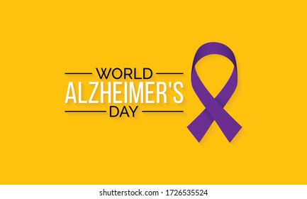 Vector illustration on the theme of World Alzheimer's day observed each year on September 21st across the globe.