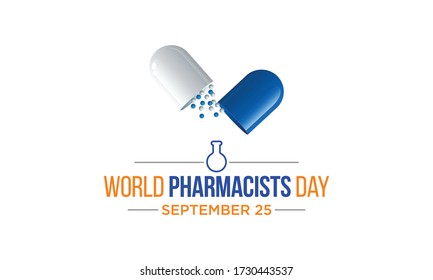 Vector illustration on the theme of World Pharmacists day observed each year on September 25th across the Globe.