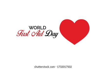 Vector illustration on the theme of World First Aid day observed each year on second Saturday of September across the globe.