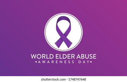 Vector illustration on the theme of World Elder abuse awareness day observed each year on June 15 across the globe. svg