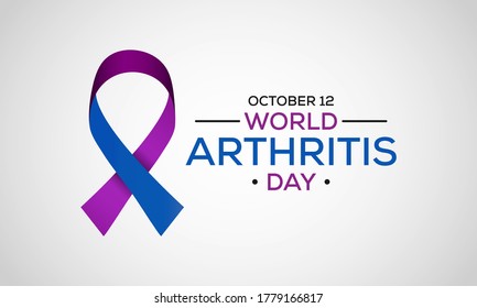 Vector illustration on the theme of world Arthritis day observed each year on October 12th across the globe.