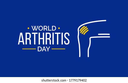 Vector illustration on the theme of world Arthritis day observed each year on October 12th across the globe.