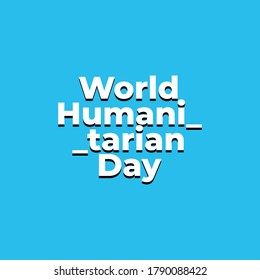Vector illustration on the theme of World Humanitarian day observed each year on August 19th worldwide.