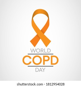 Vector illustration on the theme of World Chronic Obstructive Pulmonary Disease (COPD) day observed each year during November.