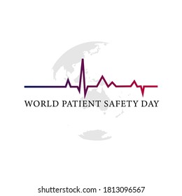 Vector Illustration On The Theme Of World Patient Safety Day Observed Each Year On September 17th Worldwide.