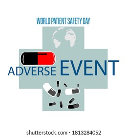 Vector illustration on the theme of World Patient safety day observed each year on September 17th worldwide. eps 10