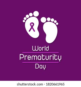 Vector illustration on the theme of World Prematurity day observed each year on November 17th across the globe.