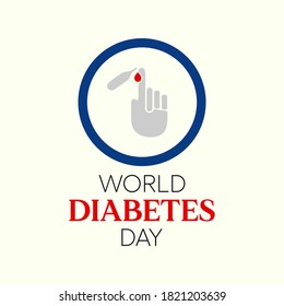 Ilustración vectorial sobre el tema del Día Mundial de la Diabetes que se celebra cada año el 14 de noviembre en todo el mundo.