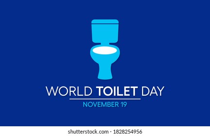 Vector illustration on the theme of World Toilet day observed each year on November 19th across the globe.