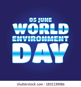 Vector illustration on the theme of World Environment day observed each year on June 5th worldwide.