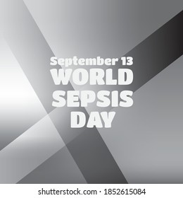 Vector illustration on the theme of World Sepsis day observed each year on September 13th across the globe.