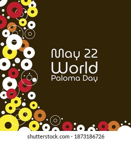 Vector illustration on the theme of World Paloma Day
