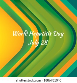 Vektorgrafik zum Thema "Welt-Hepatitis-Tag"