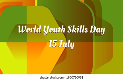 Vector illustration on the theme of World Youth Skills Day