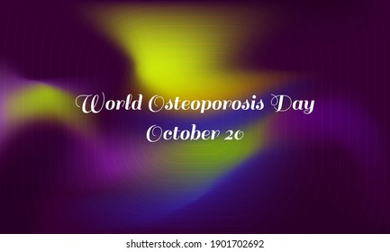 Vector illustration on the theme of World Osteoporosis Day