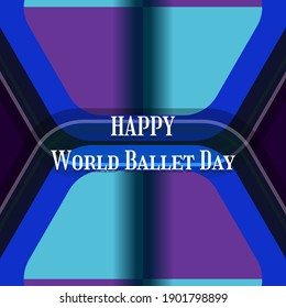 Vector illustration on the theme of World Ballet Day