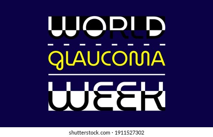 Vector illustration on the theme of World Glaucoma Week