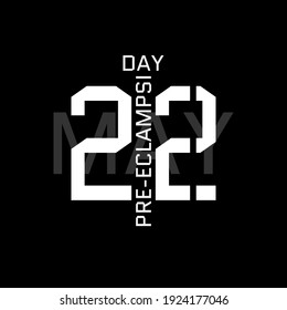 Vector illustration on the theme of World Preeclampsia day observed every year on May 22nd.