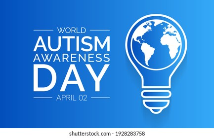 Vector illustration on the theme of World Autism awareness day observed each year on April 2nd across the globe.