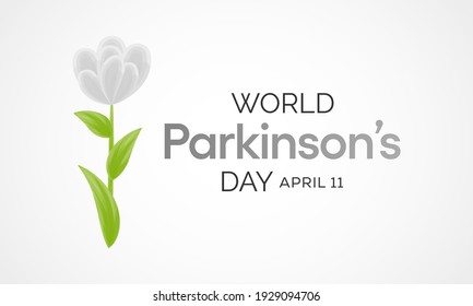 Vector illustration on the theme of World Parkinson's  disease (PD) day observed each year on April 11th across the globe.