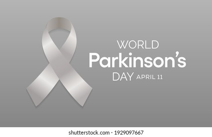 Vector illustration on the theme of World Parkinson's  disease (PD) day observed each year on April 11th across the globe.
