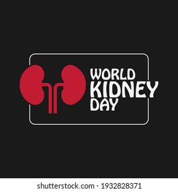 Vektorgrafik zum Thema World Kidney für Grußkarten, Poster und Banner
