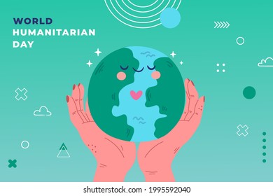 Vector illustration on the theme of World Humanitarian day observed each year on August 19th