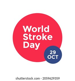 Vector Illustration on the theme World Stroke Day. 